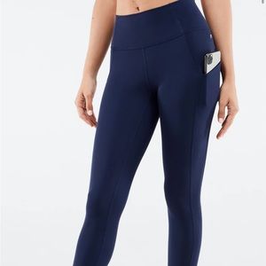 Fabletics Oasis Pureluxe High-Waisted 7/8 leggings in Abyss